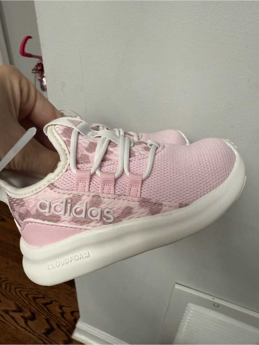adidas Kids Light Pink Cloudfoam Casual Sneakers